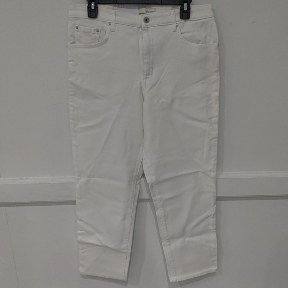 NWoT Ella Moss Juniors High Rise Straight Ankle Jeans White Size 12/31 $70 2A168